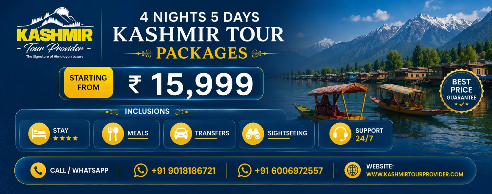Kashmir Tour Packages from Delhi