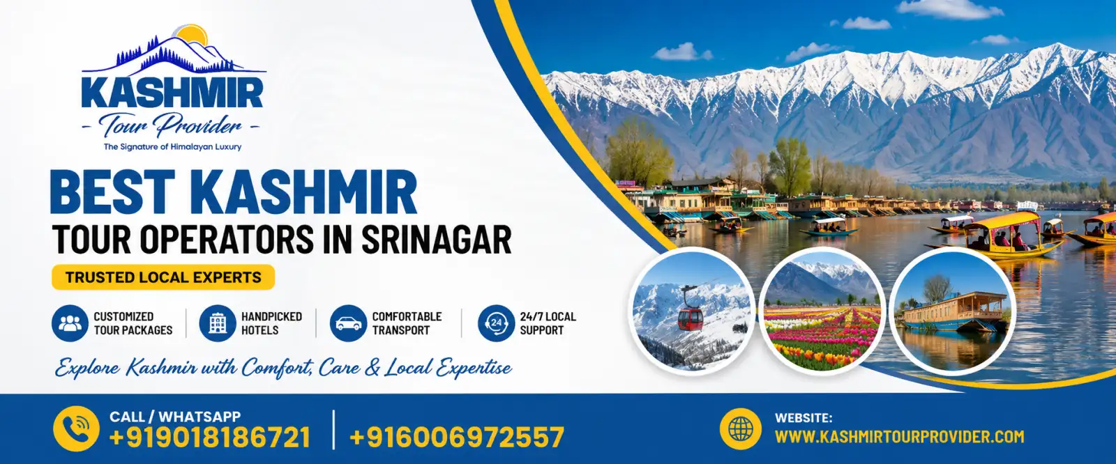 Best Kashmir Tour Operators in Srinagar