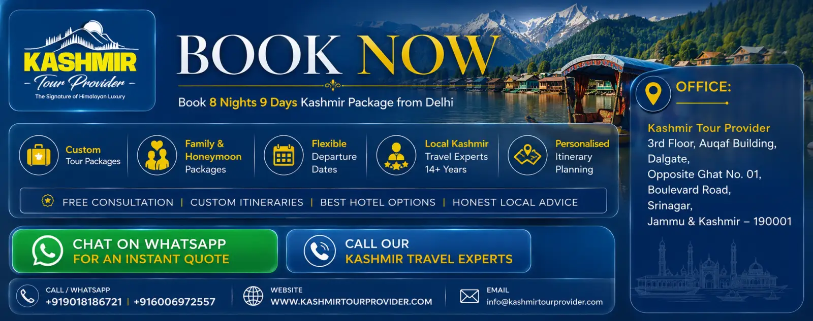 Plan Your 8 Nights 9 Days Kashmir Trip from Delhi with Gurez