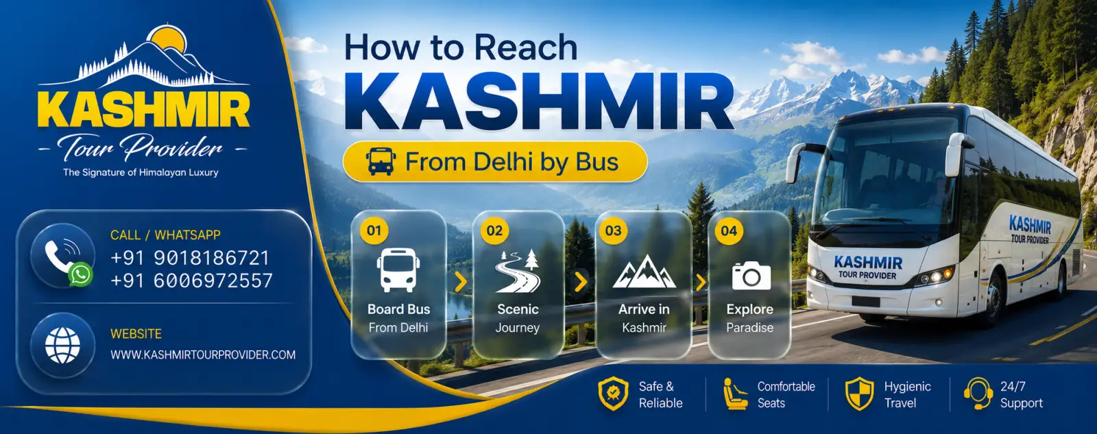 Delhi to Srinagar Volvo Bus Journey