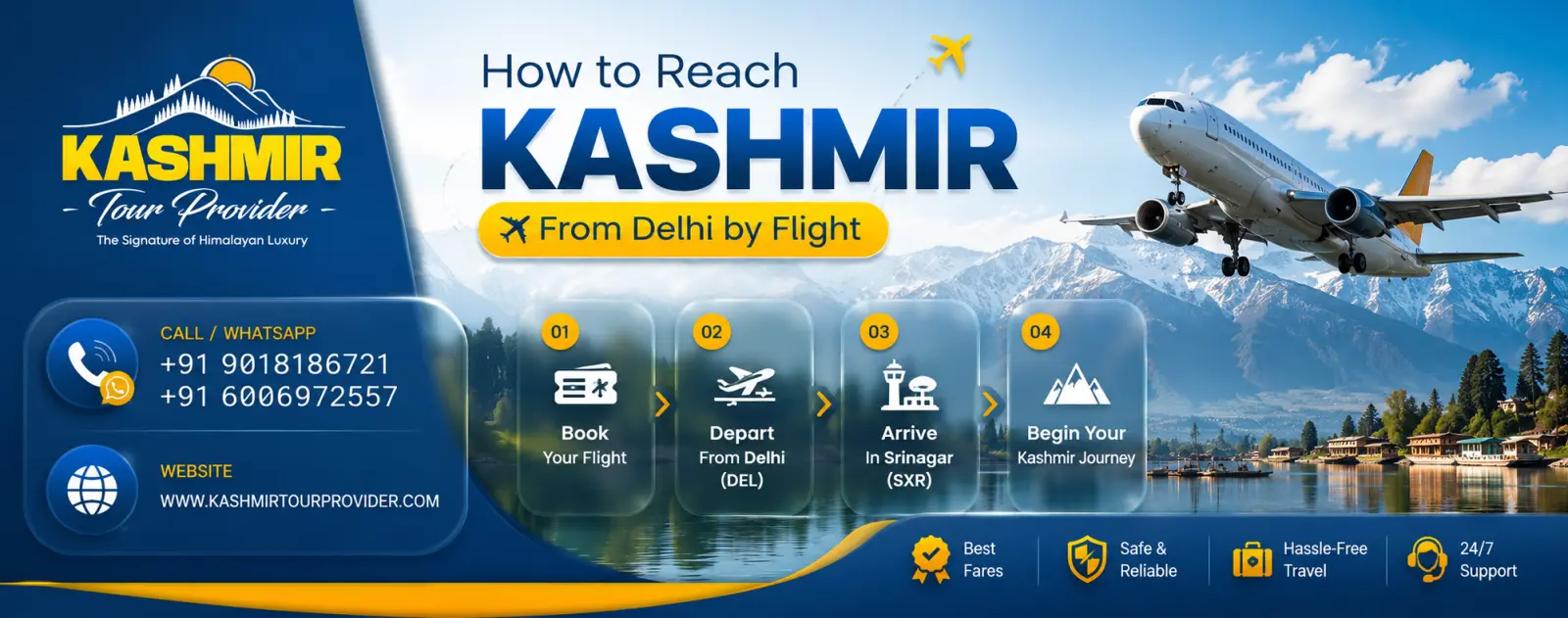 Delhi to Srinagar Flight – Fastest Way to Reach Kashmir