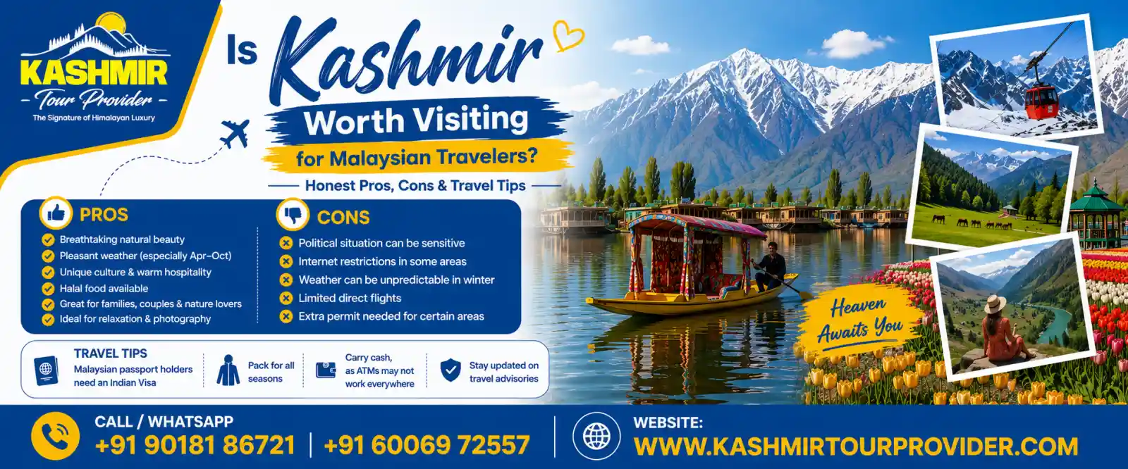 Is Kashmir Worth Visiting for Malaysian Travelers? Honest Pros, Cons & Travel Tips