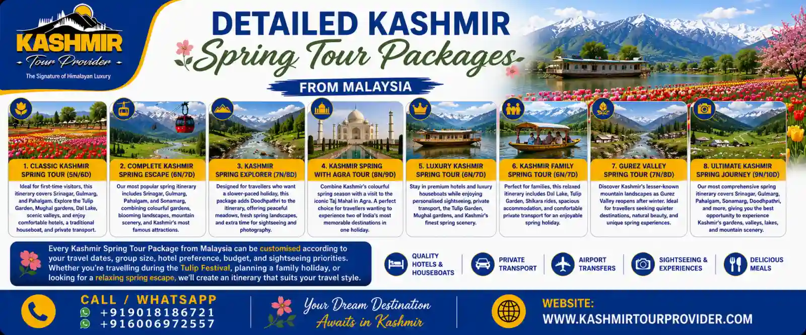Kashmir Spring Tour Packages from Malaysia