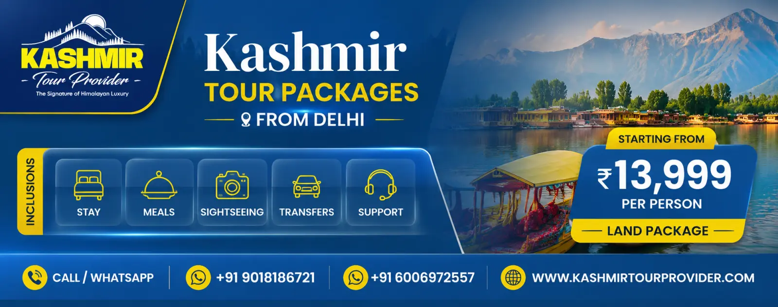 Kashmir Tour Packages from Delhi 