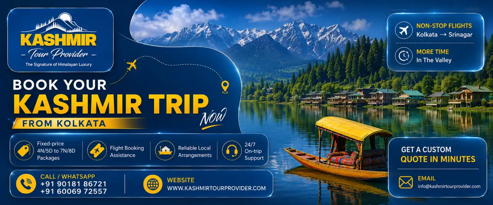 Book Your Kashmir Trip from Kolkata