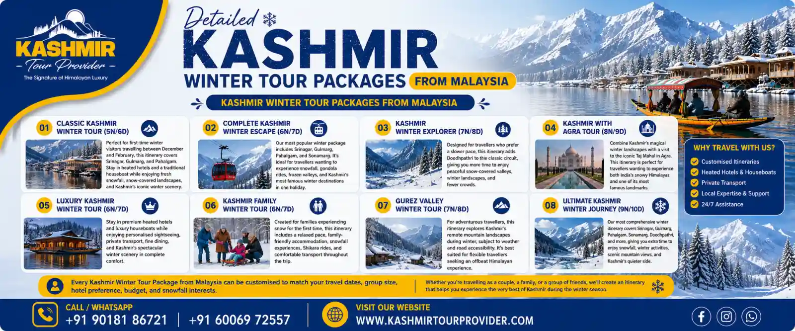 Kashmir Winter Tour Packages from Malaysia