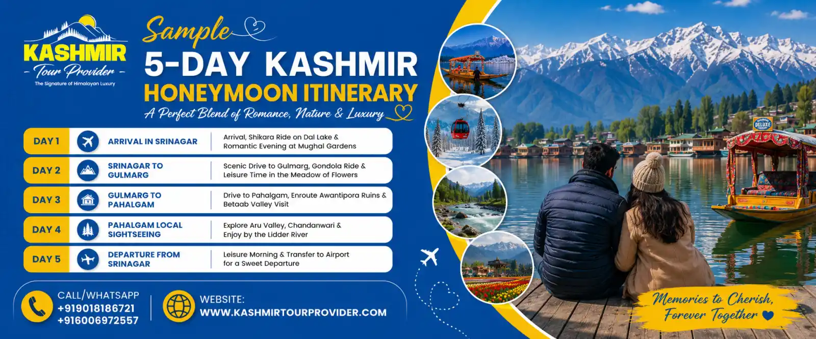 Sample 5-Day Kashmir Honeymoon Itinerary