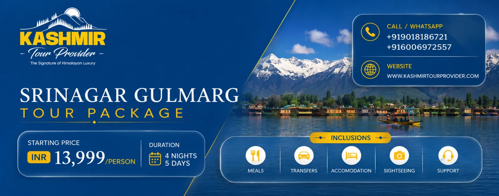 Srinagar Gulmarg Tour Package | 4 Nights 5 Days