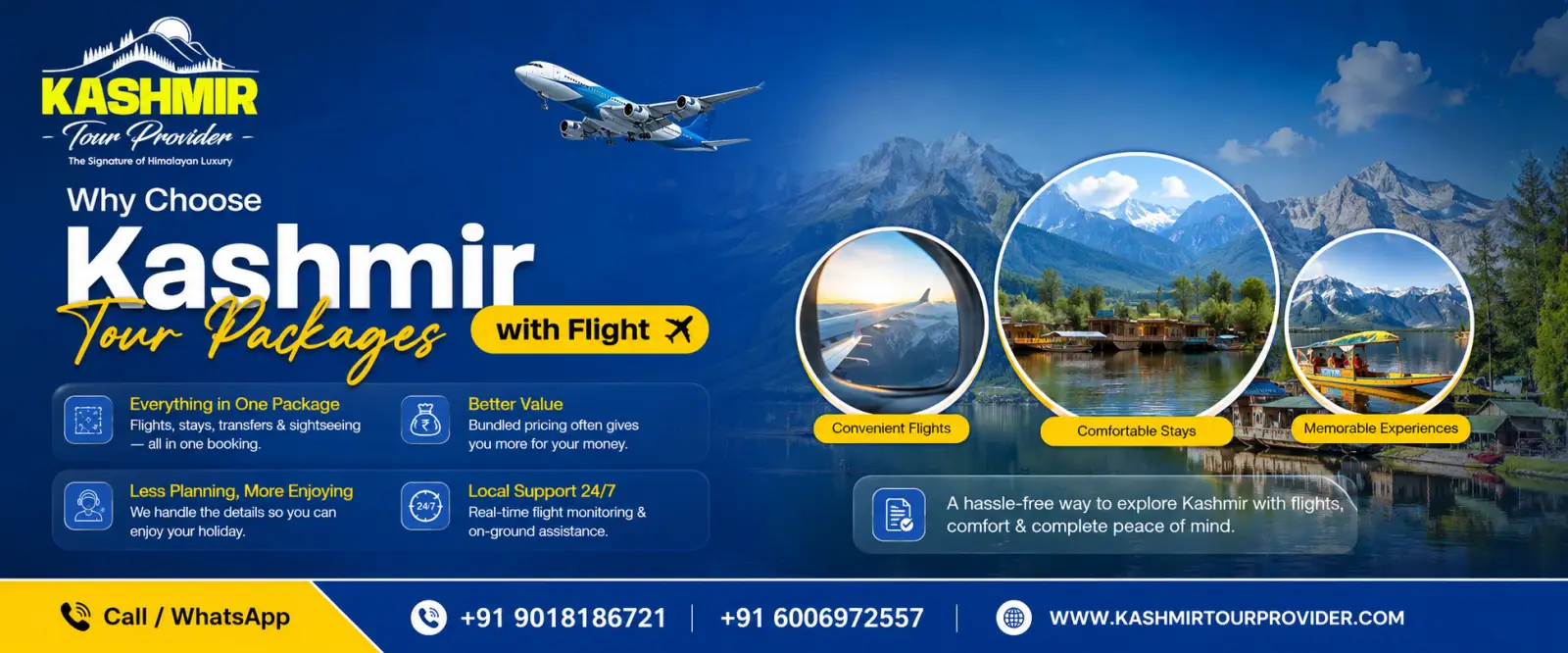 Why Choose Kashmir Tour Packages with Flight